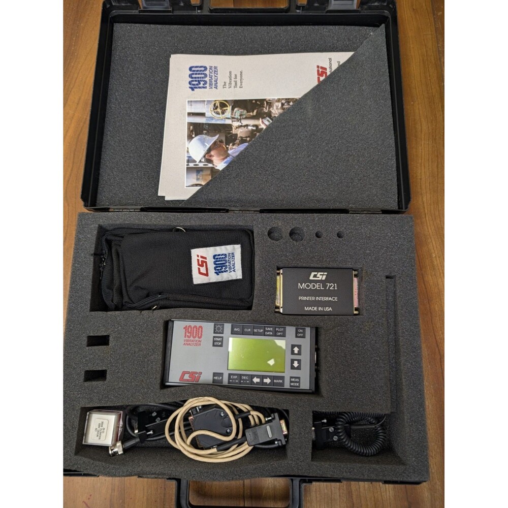 CSI 1900 Vibration Analyzer Tools w/Accessories Tested Works Great